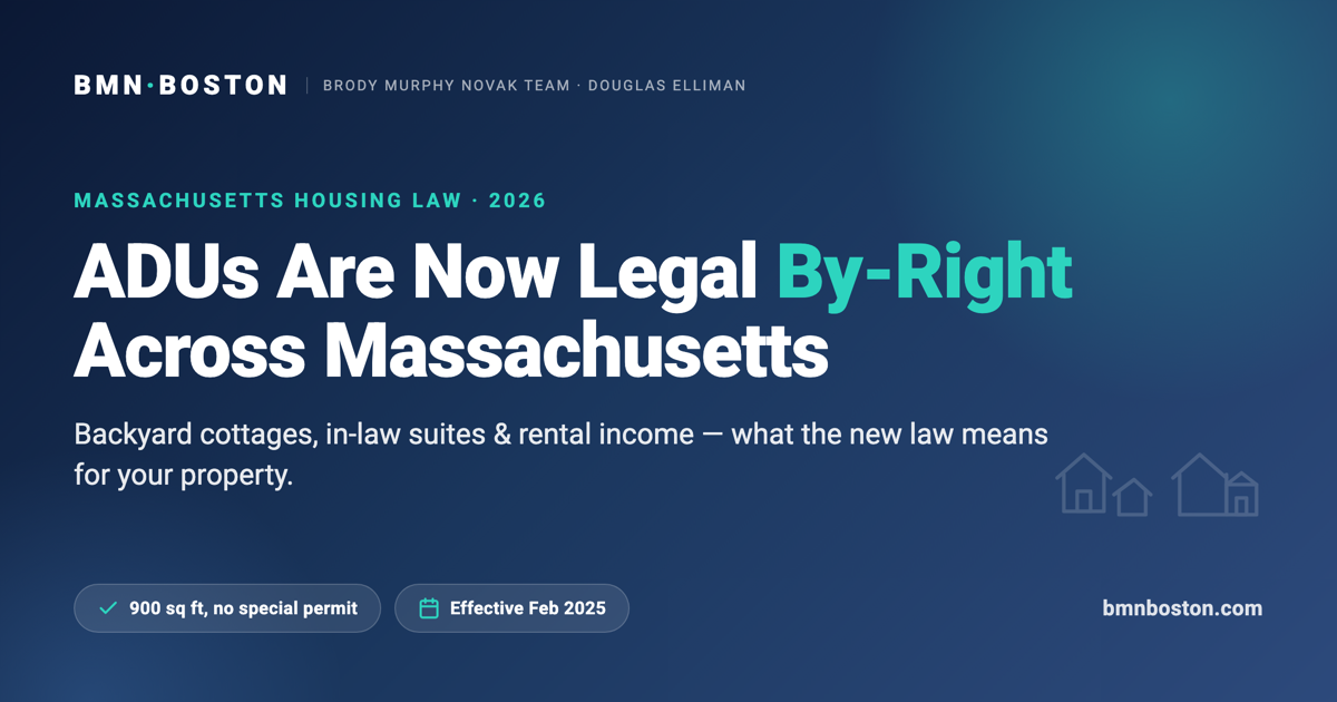 Accessory dwelling units are now legal by-right across Massachusetts — BMN Boston
