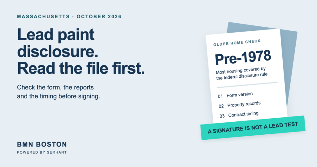Massachusetts Lead Paint Disclosure: Check Before Signing